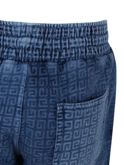Givenchy Patterned Shorts In Blue