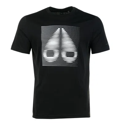 Moose Knuckles Round-neck Short-sleeved T-shirt In Black