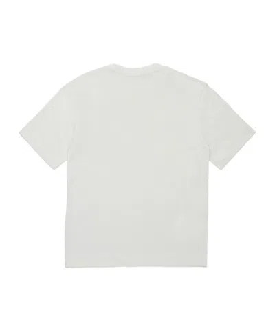 Marni Kids Logo-printed Crewneck T-shirt In White
