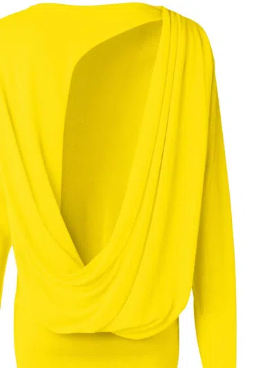Jacquemus Flowing Viscose Jersey Dress With Embroidered Detailing In Burgundy