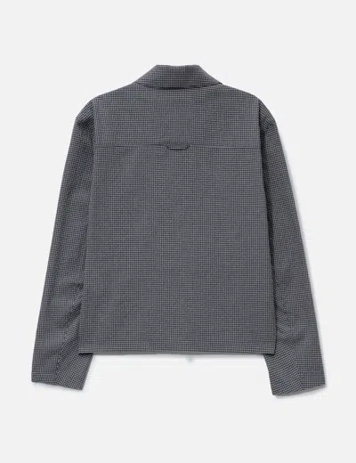 Coor Micro Check Shirt Zip-up In Multi