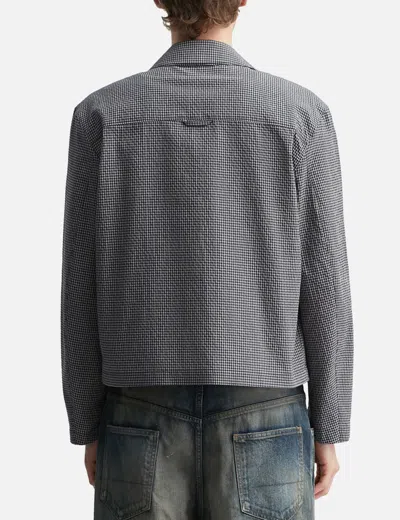 Coor Micro Check Shirt Zip-up In Multi