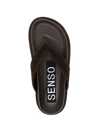 Senso Devon Flat Sandals In Black