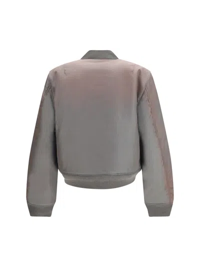 Acne Studios Men Washed Bomber Jacket In Gray