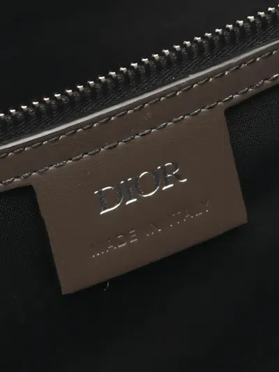 Dior 2000s Rope Handle Saddle Bag In Brown
