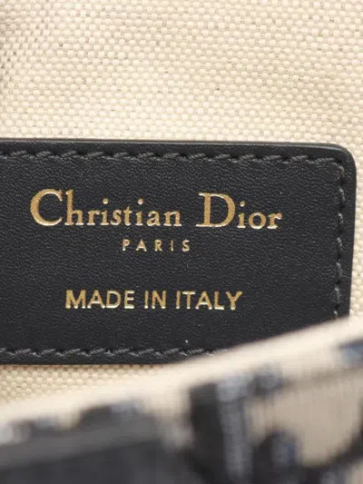 Pre-owned Dior 2010s Mini Saddle Jacquard Shoulder Bag In Blue