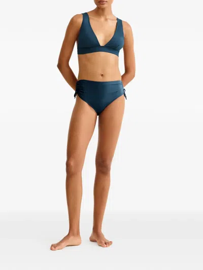 Eres Sofia Mid-rise Bikini Bottoms In Blue
