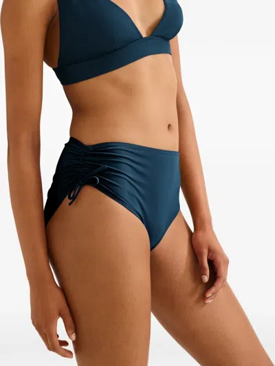 Eres Sofia Mid-rise Bikini Bottoms In Blue