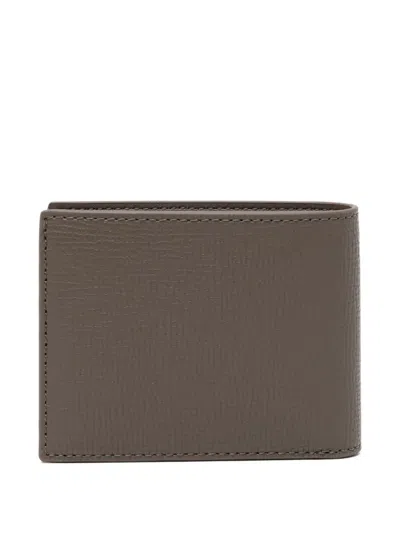 Lacoste Small Logo-debossed Billfold In Brown