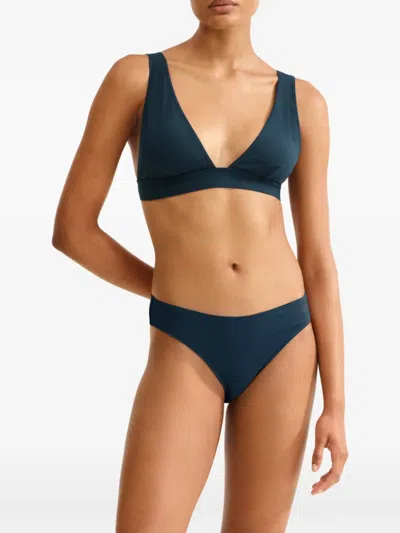 Eres Chrome Triangle Bikini Top In Blue