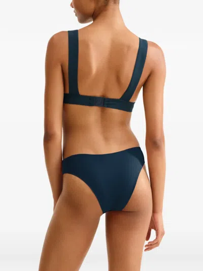 Eres Chrome Triangle Bikini Top In Blue
