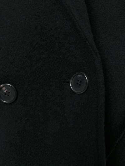 Shop Chalayan Pocket Poncho Coat In Black