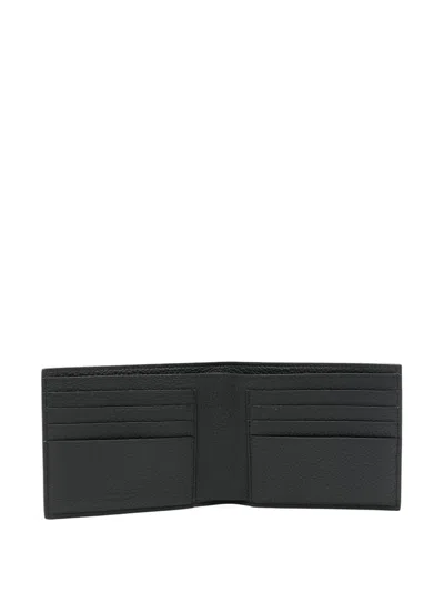 Ferragamo Monogram-pattern Bi-fold Wallet In Black