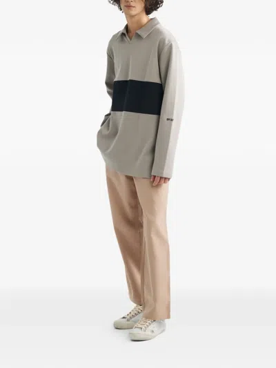 Off Duty Tape Pullover T-shirt In Gray