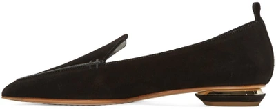 Shop Nicholas Kirkwood Black Suede Beya Loafers