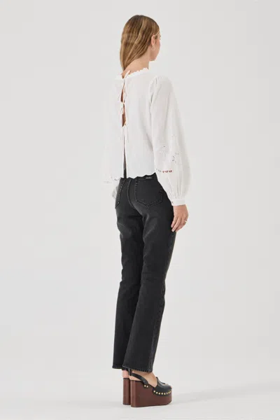 Rolla's Stephanie Blouse Embroidered In Black