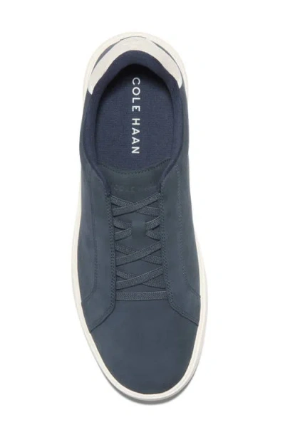 Cole Haan Grand Crosscourt Daily Elastic Lace Slip-on Sneakers In Blue