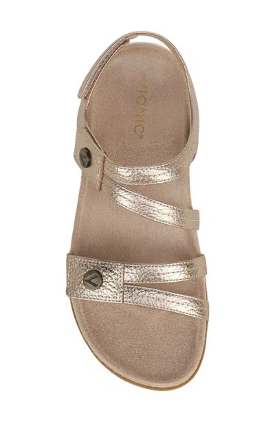 Vionic Essie Ankle Strap Sandal In Brown