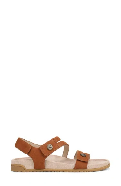 Vionic Essie Ankle Strap Sandal In Brown