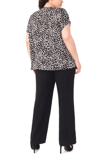 Halogenr Halogen(r) Polka Dot Crepe Top In Multi