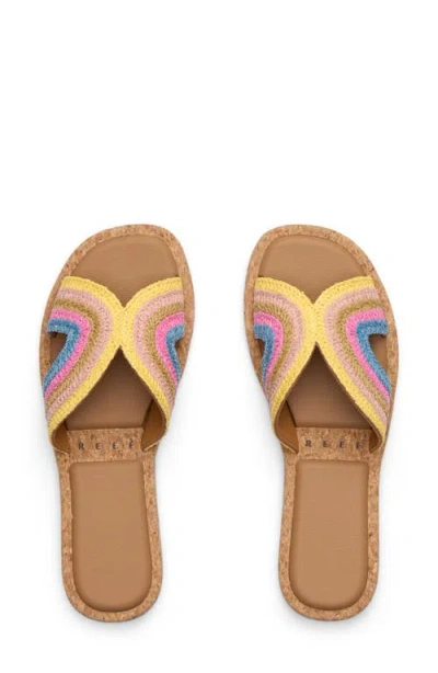 Reef Willow Woven Slide Sandal In Multi