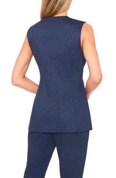 Halogenr Halogen(r) Long Fitted Vest In Blue