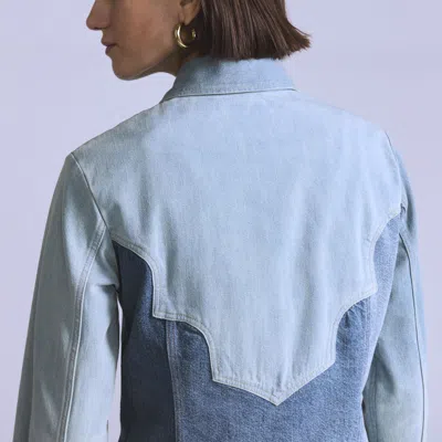 Levi's Patchwork Button-up Jacket In Blue