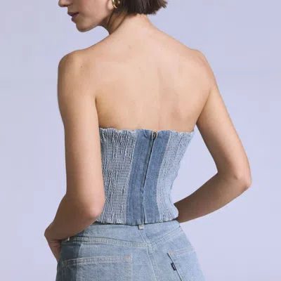 Levi's Roper Selvedge Bustier In Blue