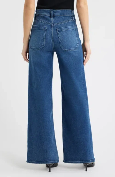 Frame Le Slim Palazzo Modernist Pocket Jeans In Iberia