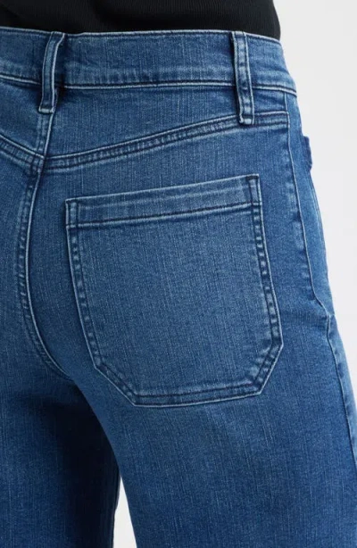 Frame Le Slim Palazzo Modernist Pocket Jeans In Iberia