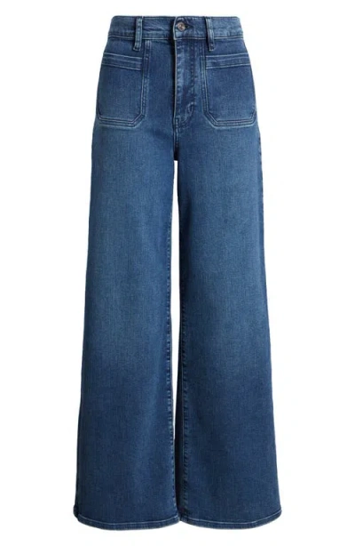 Frame Le Slim Palazzo Modernist Pocket Jeans In Iberia