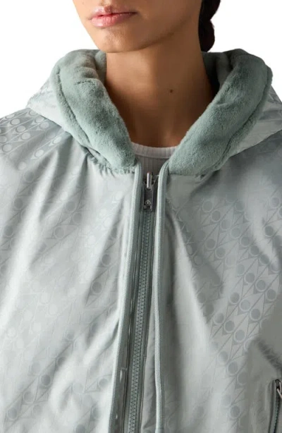 Moose Knuckles Eaton Bunny Reversible Faux Fur Hooded Jacket In Green