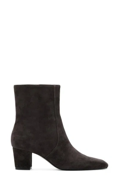 Mango Suede Block Heel Ankle Boot In Brown