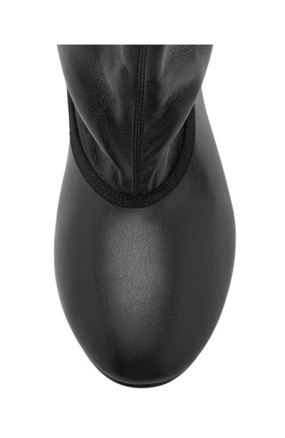Mango Wide Leg Boot In Black