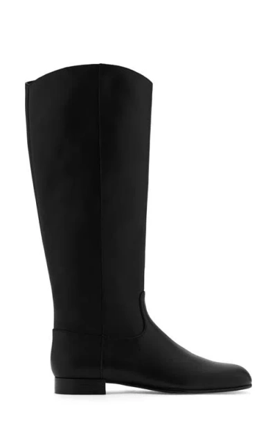 Mango Knee High Boot In Black
