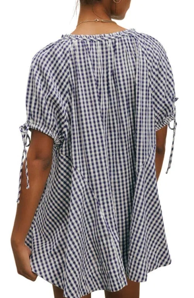 Free People Farley Gingham Button-up Tunic In Multi