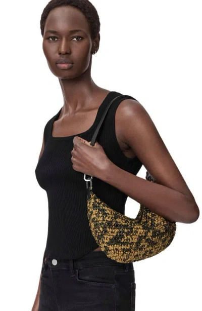 Allsaints Micro Luna Raffia Bag