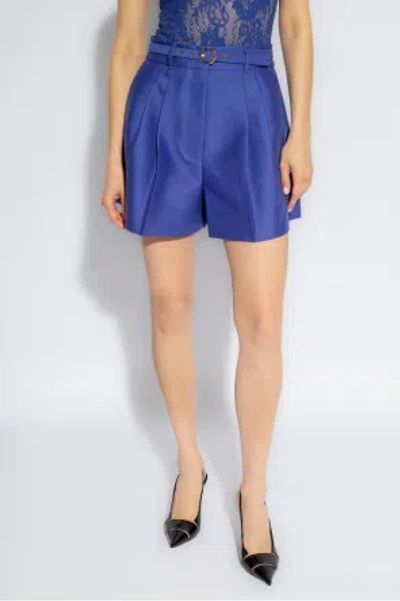 Zimmermann Belt-loop Shorts In Blue
