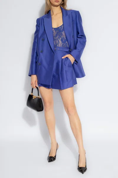 Zimmermann Belt-loop Shorts In Blue