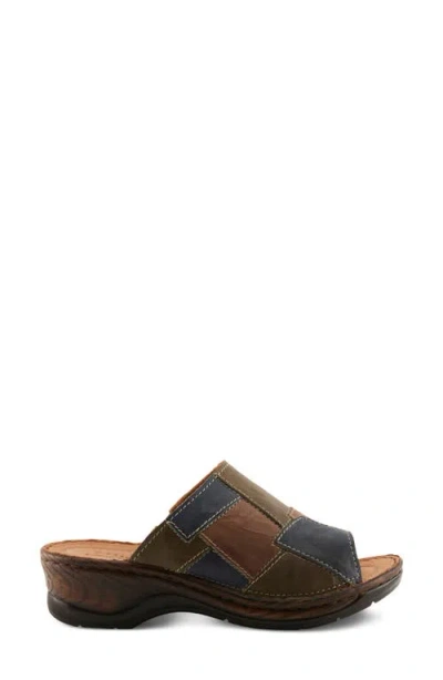 Spring Step Nivara Slide Sandal In Multi