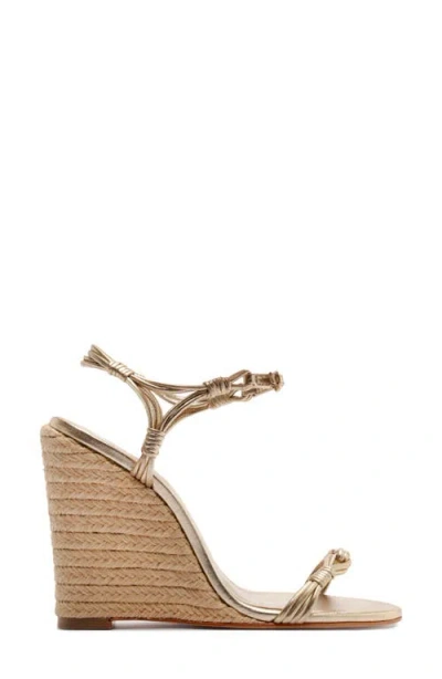 Schutz Nara Ankle Strap Wedge Sandal In Multi