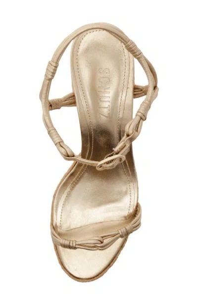 Schutz Nara Ankle Strap Platform Sandal In Multi