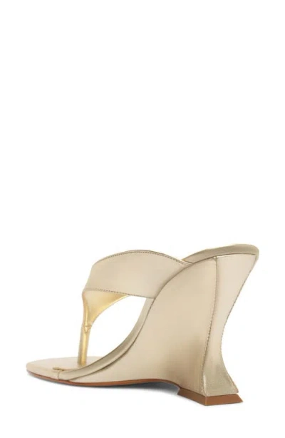 Schutz Maya Wedge Sandal In Silver
