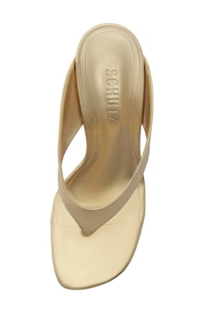 Schutz Maya Wedge Sandal In Silver