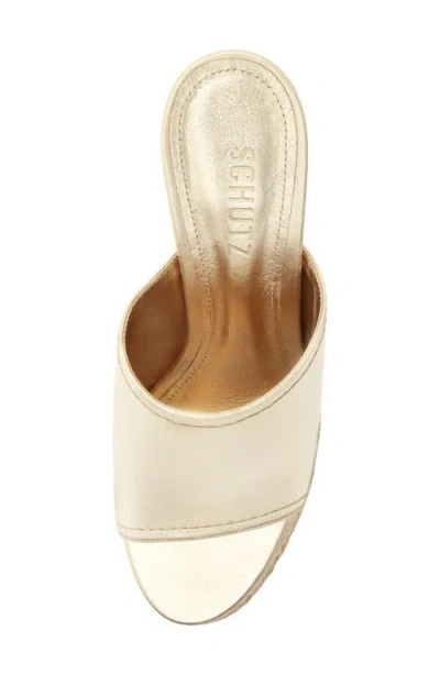 Schutz Darah Platform Sandal In Silver