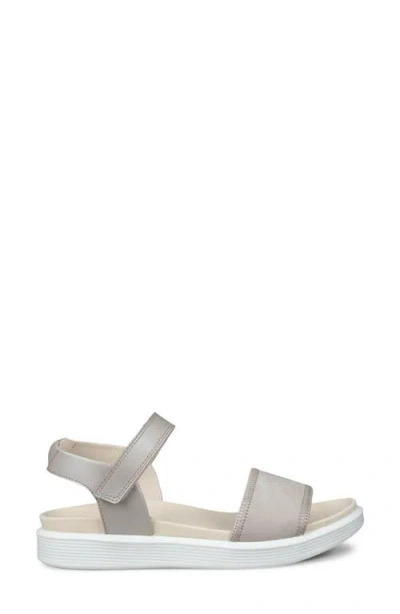 Ecco Soft Two Strap Sandal In White