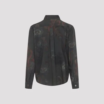 Our Legacy Casual Long Sleeve Shirt Paisley Pattern In Green