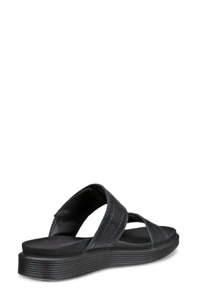 Ecco Soft Mule Sandal In Black