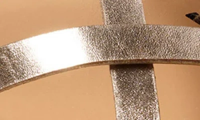 Beek Linnet Crossover Strap Sandal In Silver