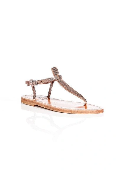 Kjacques K.jacques Metallic Leather Sandals